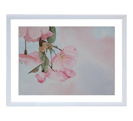تابلو نقاشی آبرنگ مدل شکوفه بهاری